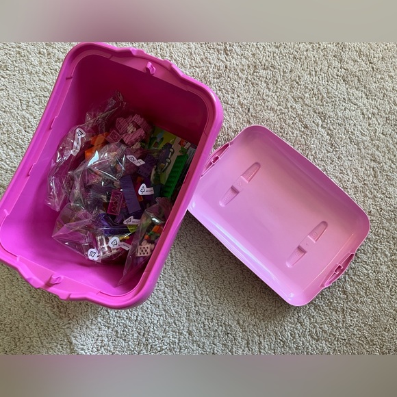 NIB Lego 4625 Pink Brick Box Self Storing Build Box Kit! 💗 Retired ! - Picture 3 of 5